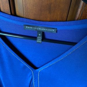 White House Black Market Midnight Blue top.
